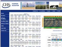 Tablet Screenshot of farmerselevatorchs.com